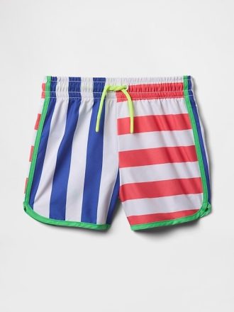 Bañador reciclado con dobladillo de delfín para bebés y niños pequeños