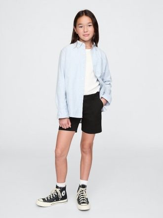 Bermudas de uniforme de tiro medio para niños