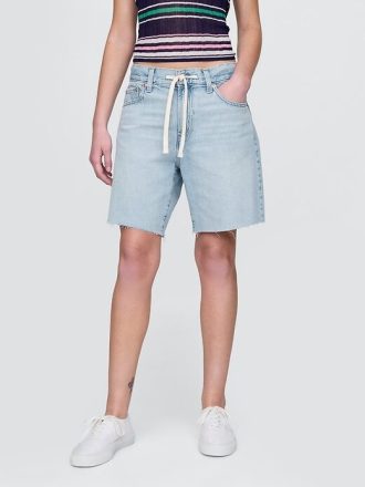 Bermudas vaqueras holgadas de los años 90, de tiro medio y 20 cm