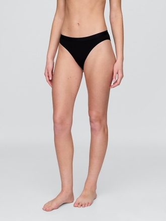 Bikini con logo de algodón elástico orgánico