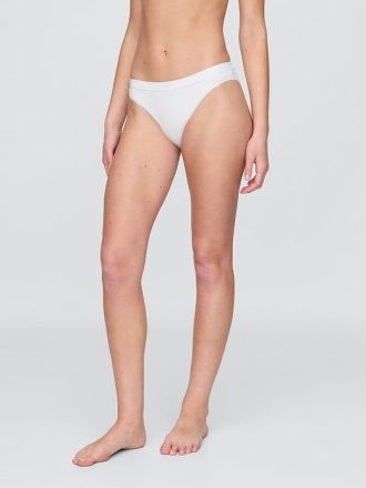 Bikini con logo de algodón elástico orgánico
