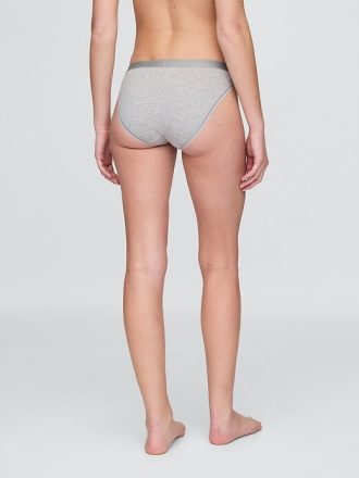 Bikini con logo de algodón elástico orgánico