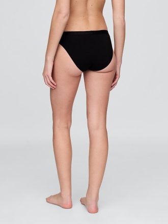 Bikini con logo de algodón elástico orgánico
