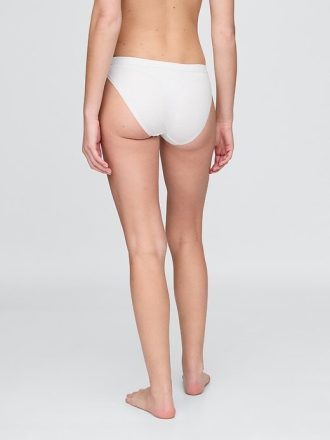 Bikini con logo de algodón elástico orgánico