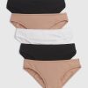 Bikini de algodón orgánico elástico (paquete de 5) Bikini de algodón orgánico elástico (paquete de 5)