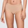 Bikini de tiro alto de algodón orgánico elástico Bikini de tiro alto de algodón orgánico elástico