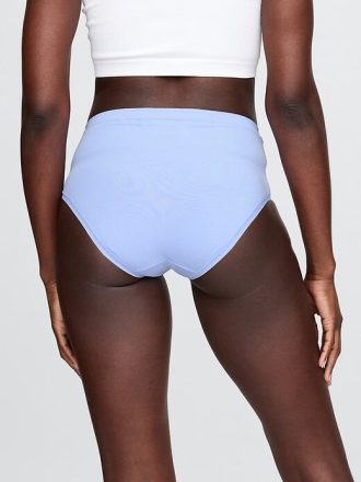 Bikini de tiro alto de algodón orgánico elástico