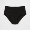 Bikini de tiro alto de algodón orgánico elástico Bikini de tiro alto de algodón orgánico elástico