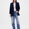 Blazer extragrande de mezcla de lana Blazer extragrande de mezcla de lana