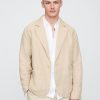 Blazer relajado de lino y algodón Blazer relajado de lino y algodón