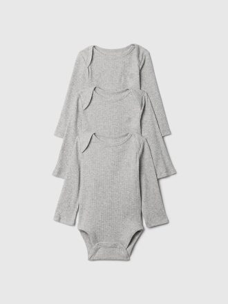 Body de canalé Baby First Favorites (paquete de 3)