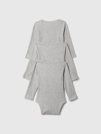 Body de canalé Baby First Favorites (paquete de 3)