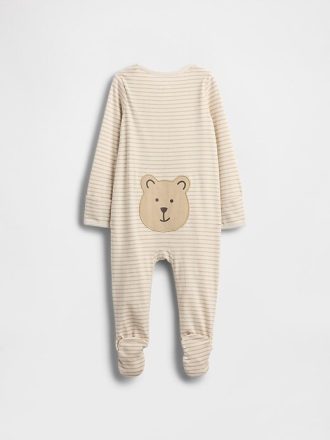 Body de una pieza de algodón orgánico Brannan Bear de Baby First Favorites