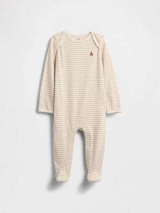 Body de una pieza de algodón orgánico Brannan Bear de Baby First Favorites