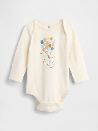 Body gráfico de algodón orgánico Baby First Favorites