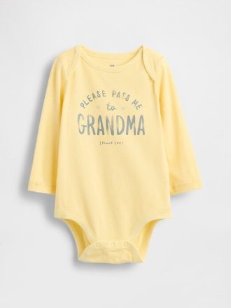 Body gráfico de algodón orgánico Baby First Favorites