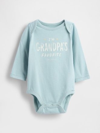 Body gráfico de algodón orgánico Baby First Favorites