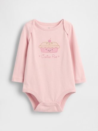Body gráfico de algodón orgánico Baby First Favorites