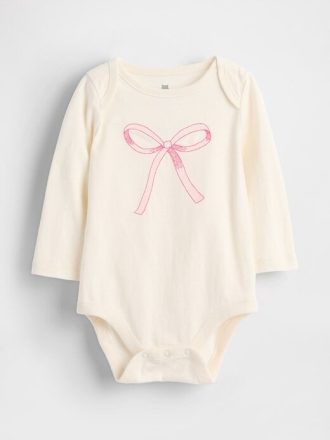 Body gráfico de algodón orgánico Baby First Favorites