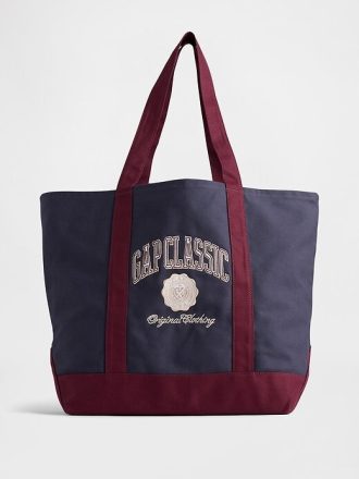 Bolsa de mano con el logotipo de la universidad