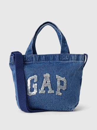 Bolsa de mano con logotipo brillante para niños