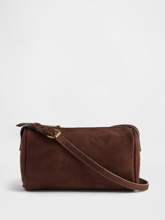 Bolso barril de ante vegano