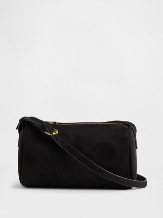 Bolso barril de ante vegano Bolso barril de ante vegano