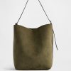Bolso de cubo de ante vegano