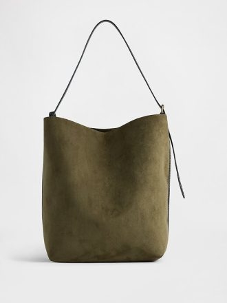 Bolso de cubo de ante vegano Bolso de cubo de ante vegano