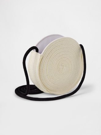 Bolso de paja con diseño de cereza para niños