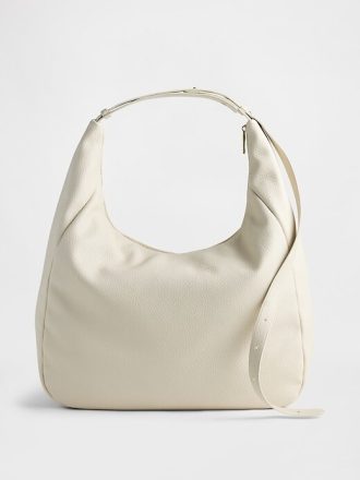 Bolso holgado de piel vegana con diseño de guijarros Bolso holgado de piel vegana con diseño de guijarros