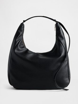 Bolso holgado de piel vegana con diseño de guijarros Bolso holgado de piel vegana con diseño de guijarros