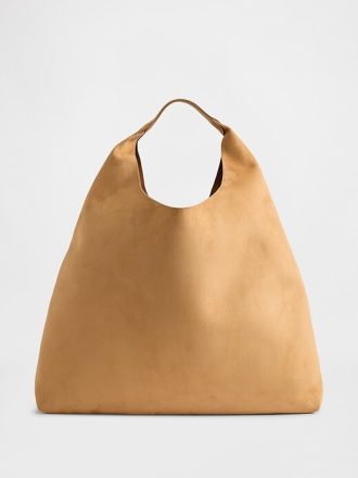 Bolso tote holgado de ante vegano Bolso tote holgado de ante vegano