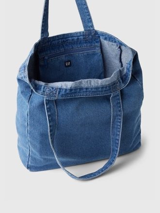 Bolso tote vaquero con logotipo de arco de Gap Bolso tote vaquero con logotipo de arco de Gap