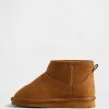 Botas de ante vegano para niños pequeños con forro de sherpa