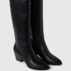 Botas de tacón alto de piel vegana