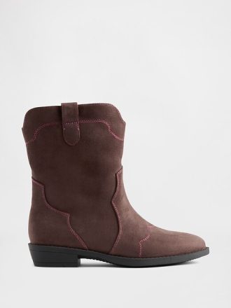 Botas vaqueras de cuero vegano para niños