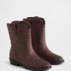 Botas vaqueras de cuero vegano para niños Botas vaqueras de cuero vegano para niños
