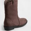 Botas vaqueras de cuero vegano para niños Botas vaqueras de cuero vegano para niños