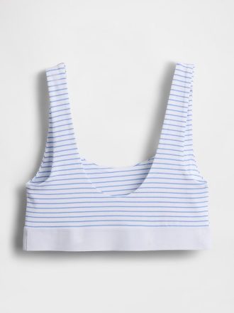 Bralette de algodón orgánico elástico con el logotipo de Gap