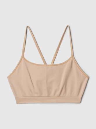 Bralette de espalda cruzada sin costuras