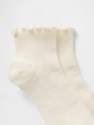 Calcetines con volantes acanalados Calcetines con volantes acanalados