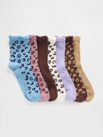 Calcetines con volantes para niños (paquete de 7)