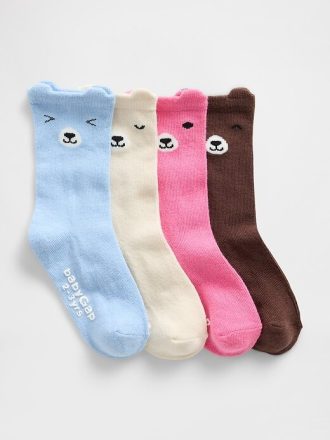 Calcetines de oso para bebés y niños pequeños (paquete de 4)