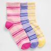 Calcetines deportivos a rayas para niños (paquete de 3)