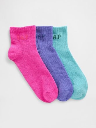 Calcetines deportivos con el logotipo de Gap para niños (paquete de 3)