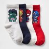 Calcetines deportivos de Marvel para bebés y niños pequeños (paquete de 4)
