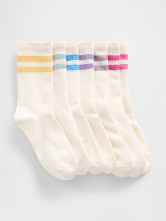 Calcetines deportivos universitarios para niños (paquete de 7)