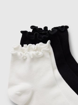 Calcetines tobilleros con volantes (paquete de 2)