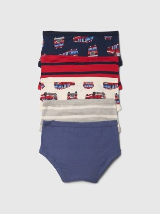 Calzoncillos de algodón orgánico para niños pequeños (paquete de 5)